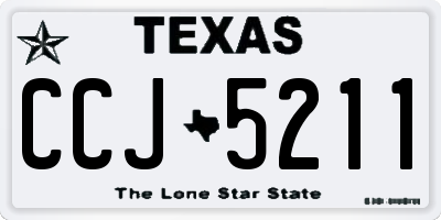 TX license plate CCJ5211