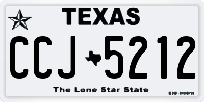 TX license plate CCJ5212