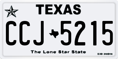 TX license plate CCJ5215