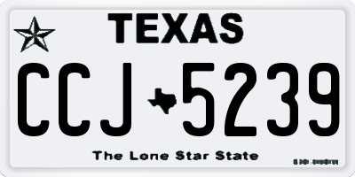 TX license plate CCJ5239