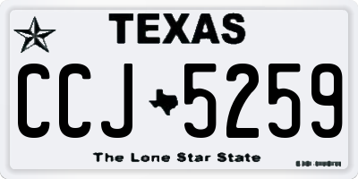 TX license plate CCJ5259