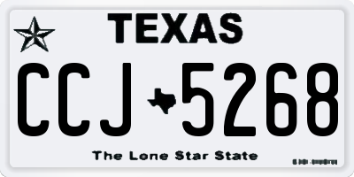 TX license plate CCJ5268