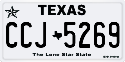 TX license plate CCJ5269