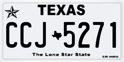 TX license plate CCJ5271