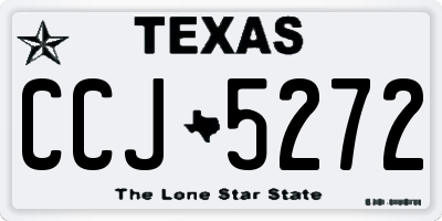 TX license plate CCJ5272