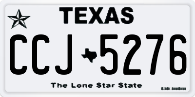 TX license plate CCJ5276