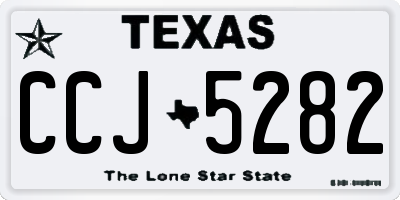 TX license plate CCJ5282