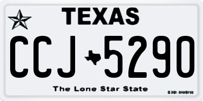 TX license plate CCJ5290