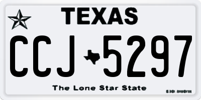 TX license plate CCJ5297