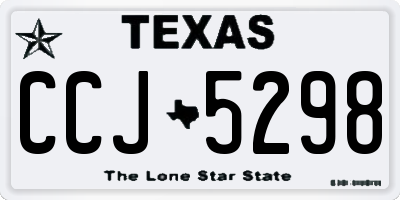 TX license plate CCJ5298