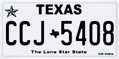 TX license plate CCJ5408