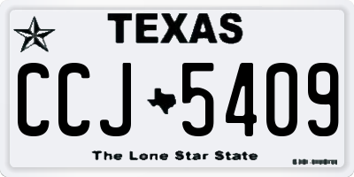 TX license plate CCJ5409