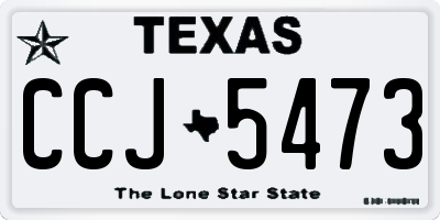 TX license plate CCJ5473