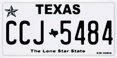 TX license plate CCJ5484