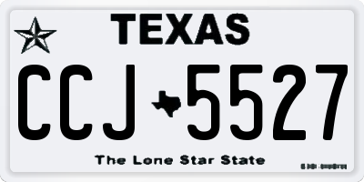 TX license plate CCJ5527