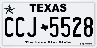 TX license plate CCJ5528