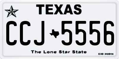 TX license plate CCJ5556