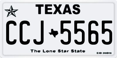 TX license plate CCJ5565