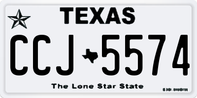 TX license plate CCJ5574