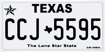 TX license plate CCJ5595