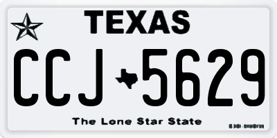 TX license plate CCJ5629