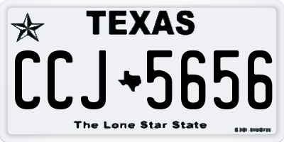 TX license plate CCJ5656