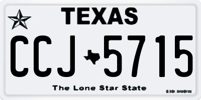 TX license plate CCJ5715