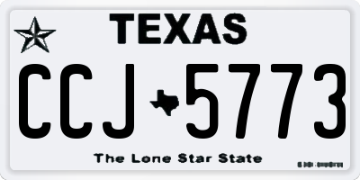 TX license plate CCJ5773