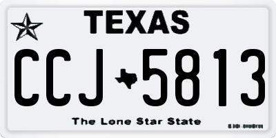 TX license plate CCJ5813