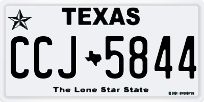TX license plate CCJ5844