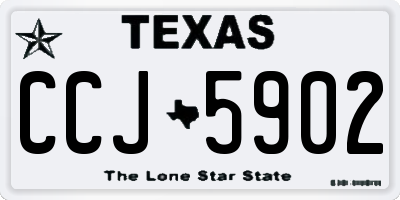TX license plate CCJ5902