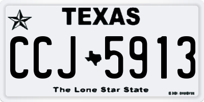 TX license plate CCJ5913