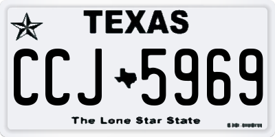 TX license plate CCJ5969