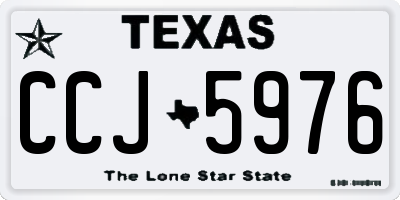 TX license plate CCJ5976