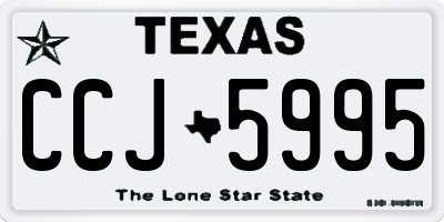 TX license plate CCJ5995