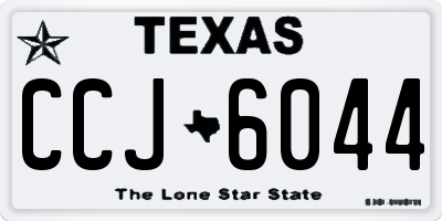 TX license plate CCJ6044