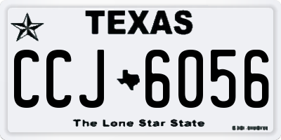 TX license plate CCJ6056