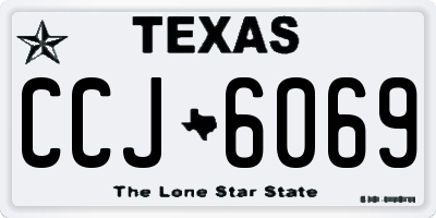 TX license plate CCJ6069