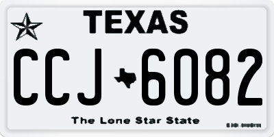 TX license plate CCJ6082