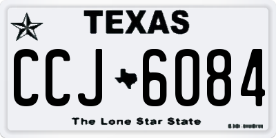 TX license plate CCJ6084