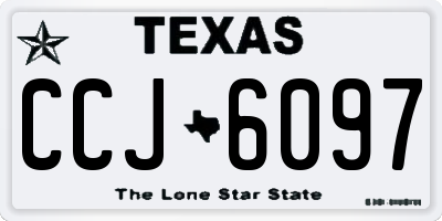 TX license plate CCJ6097