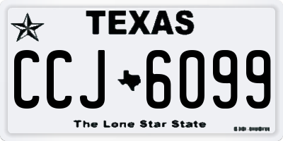 TX license plate CCJ6099