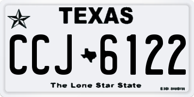 TX license plate CCJ6122