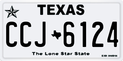 TX license plate CCJ6124