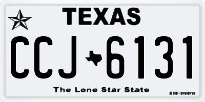 TX license plate CCJ6131