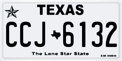 TX license plate CCJ6132