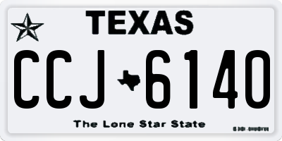 TX license plate CCJ6140
