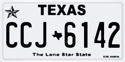 TX license plate CCJ6142