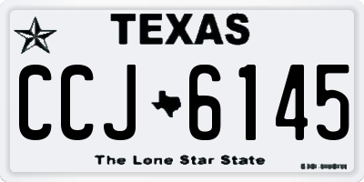 TX license plate CCJ6145