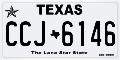 TX license plate CCJ6146